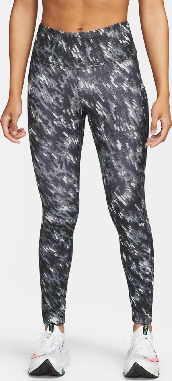 Nike Fast Dri Fit Running Leggins 3 Cepli Toparlayıcı Siyah Tayt - Image 1