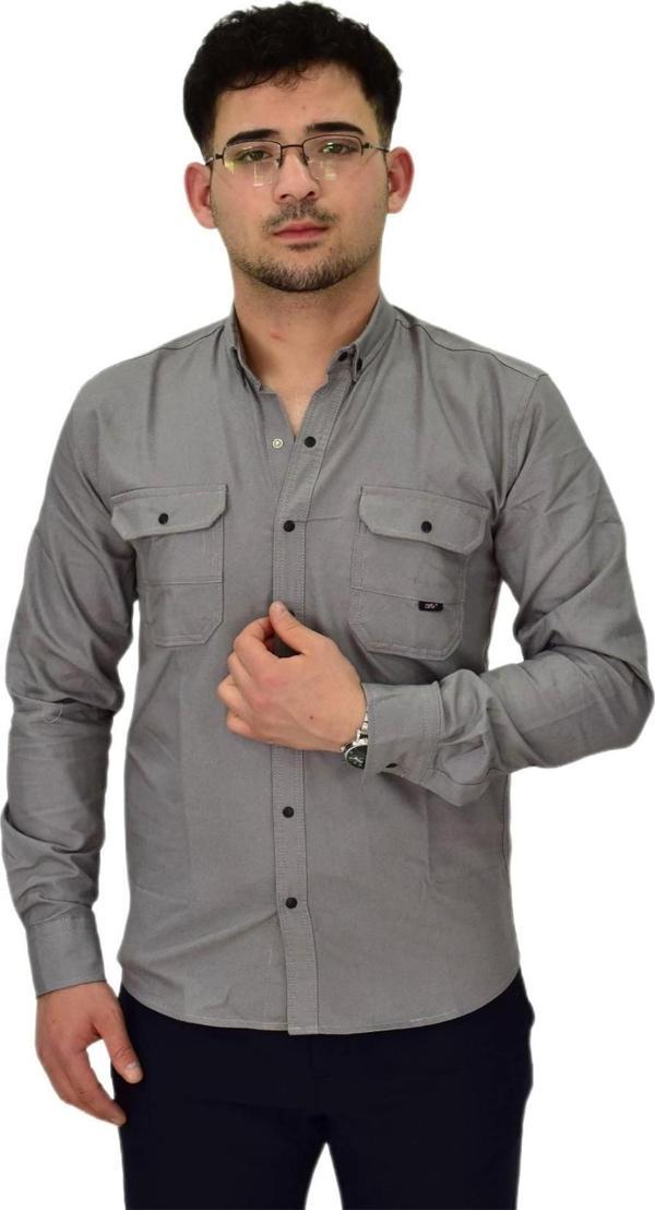 Erkek Spor Likralı Gömlek BGL-ST04343 - Image 1