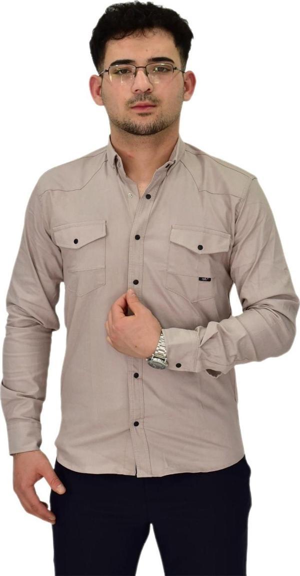 Erkek Spor Likralı Gömlek BGL-ST04343 - Image 1