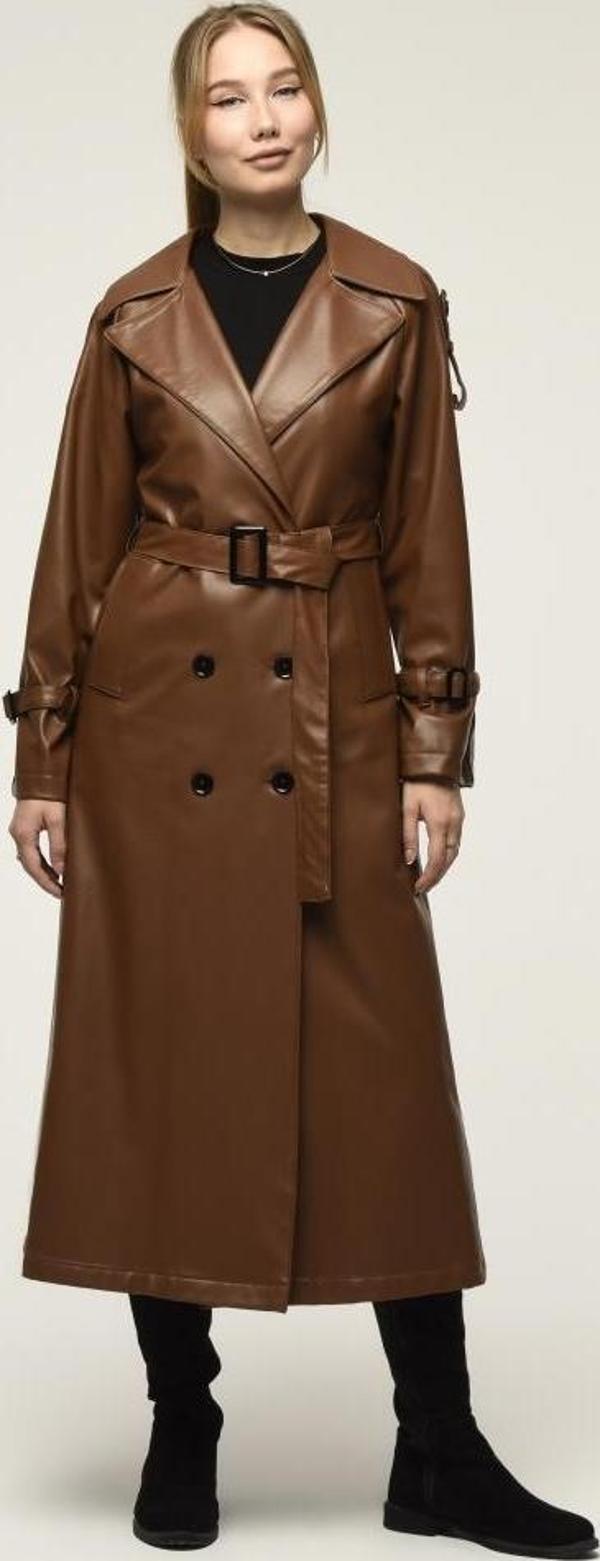 Deri Kadın Trençkot - Image 1
