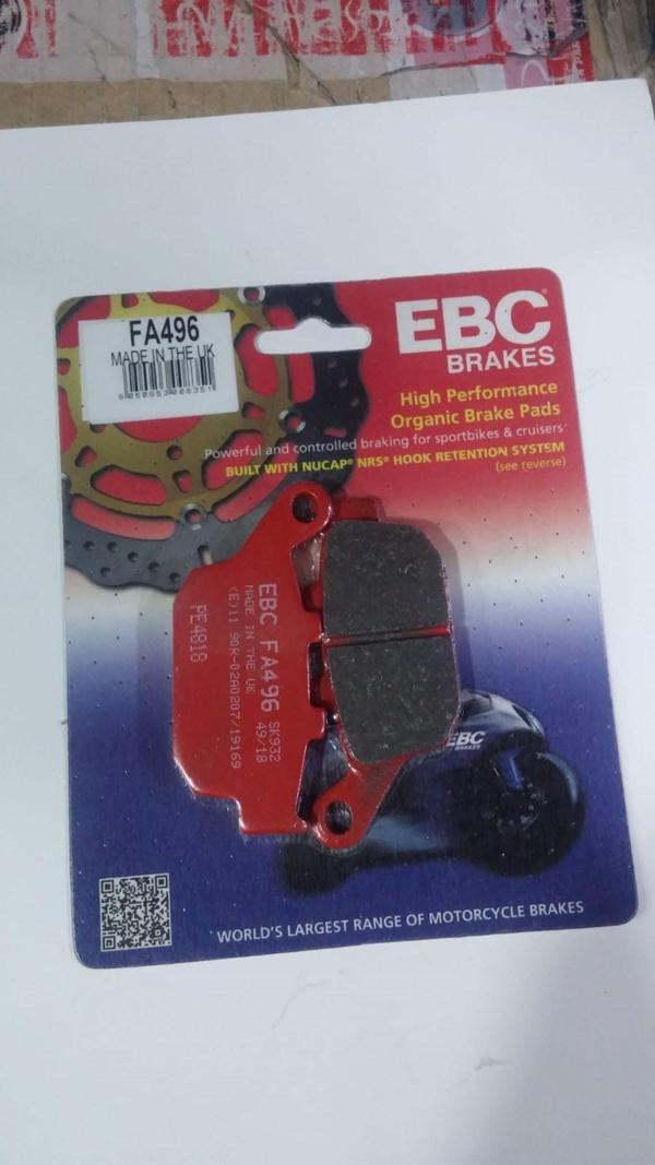 Ebc Fren Balatası Organik Fa496 2013-2020 Honda Nc 750d Integra Uyumlu Arka Fren Balatası - Image 1