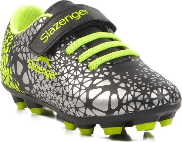 Slazenger Crystal F Krampon Siyah-Yeşil Çocuk Krampon - Image 1