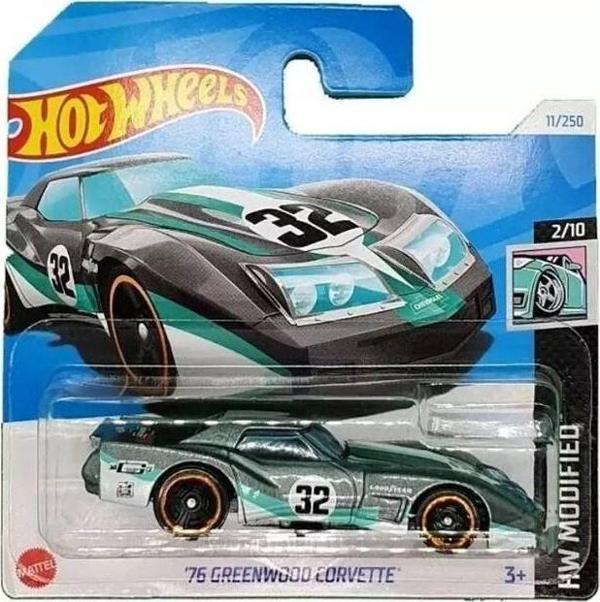 Hot Wheels Tekli Arabalar '76 Greenwood Corvette HTD67 - Image 1