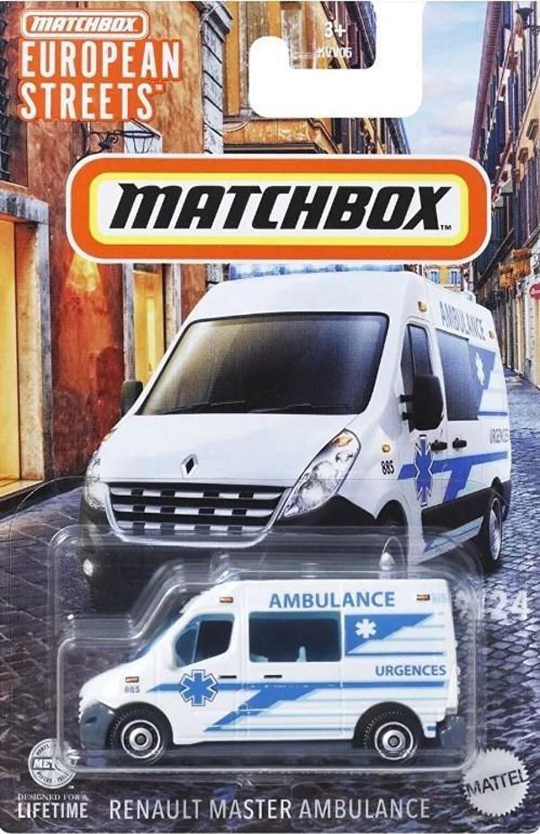 Matchbox European Streets RENAULT MASTER AMBULANCE - HVV43 - Image 1