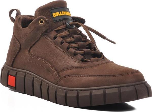 Bulldozer 240015 M Kahve Nubuk Hakiki Deri Erkek Bot - Image 1