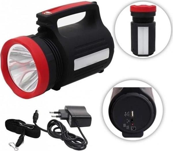 Uzun Menzilli LED El Feneri 28 Saat Çalışma Süresi 10 Watt WS-3580 - Image 1