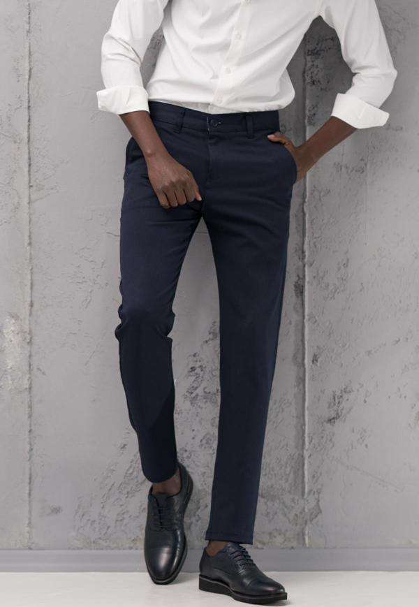 Slimfit Pamuklu Likralı Esnek Mevsimlik Kumaş Pantolon  - Image 1