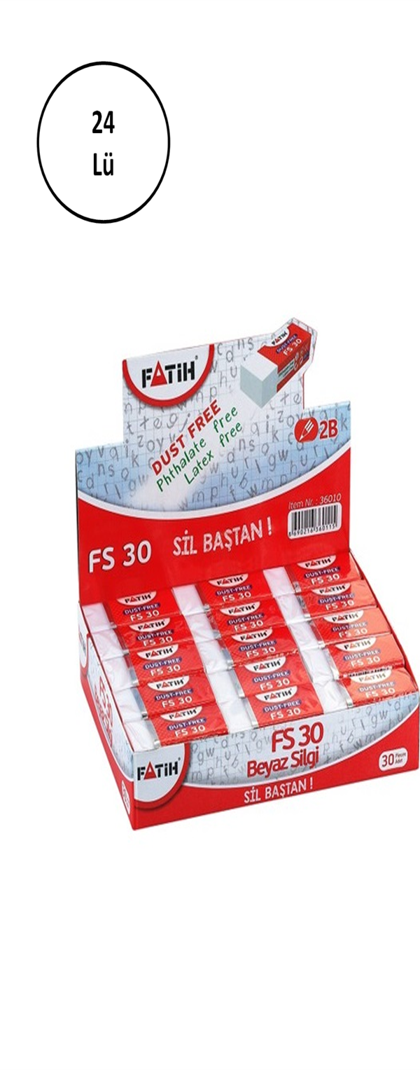 Gıpta Premium Pvc Dust Free Beyaz Silgi 24'lü - Image 1