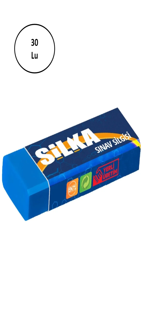 Silka Art.10 Sınav Silgisi Lacivert (30 Lu Kutu) - Image 1
