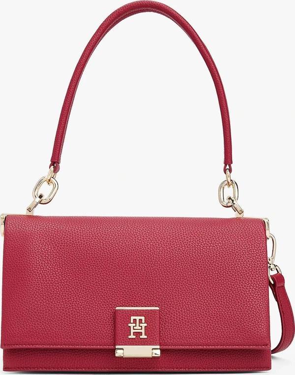 Tommy Hilfger Kadın TH Monogram Kapaklı Askılı Çanta - Image 1