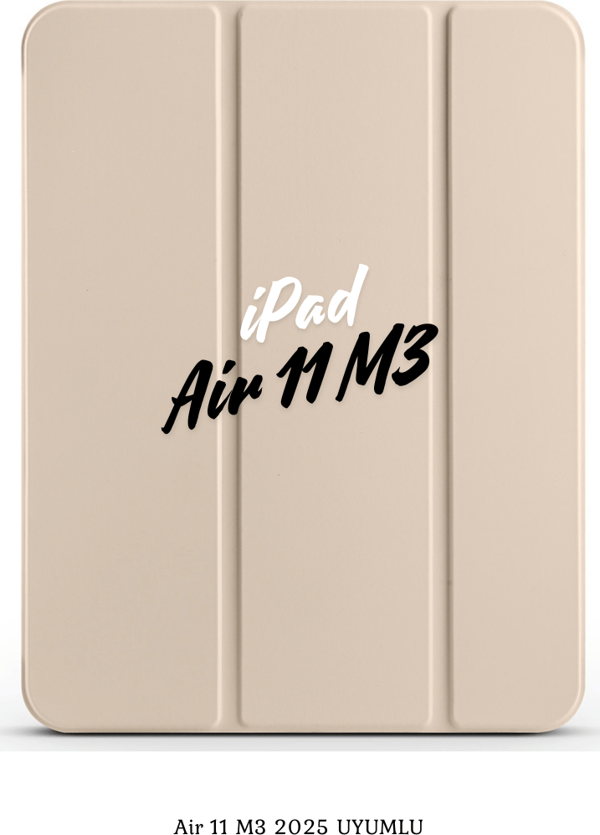 iPad Air 11 2025 M3 Çip Uyumlu Katlanabilir Standlı Smart Cover Fuchsia Tablet Kılıfı - Image 1