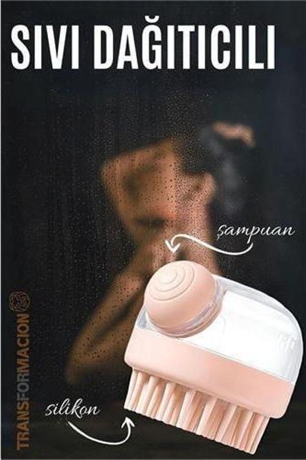 ModaCar Şampuan Hazneli Silikon Peeling ve Masaj Fırçası - Image 1
