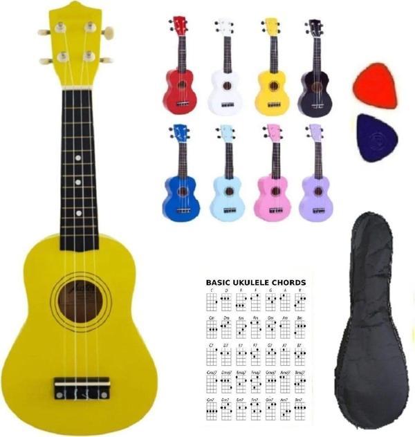 Soprano Sarı Ukulele Kılıf Ve Pena - Image 1