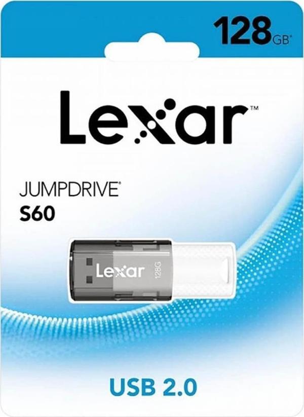 Lexar 128GB JumpDrive S60 USB Flash Bellek LJDS060128G - Image 1