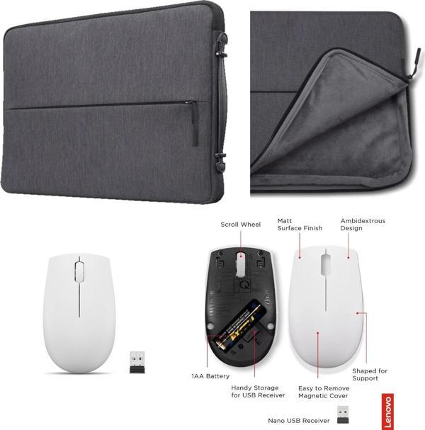 Lenovo 13" Urban GX40Z50940+Lenovo 300 Bulut Grisi Mouse Profesyonel Set - Image 1