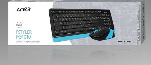 A4 Tech Fg1010 2.4G Mavi Q Fn-Mm Klv+Optik Mouse Set - Image 1