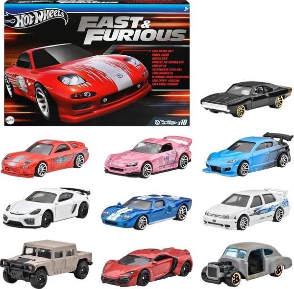 Hot Wheels HVX27 HW Fast & Furious 10 lu Paket - Image 1