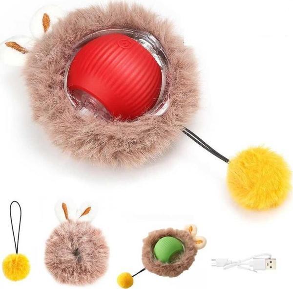 İnteraktif Şarjlı Kulaklı Hareketli Peluş Oyun Topu Kuyruklu 5 cm - Image 1