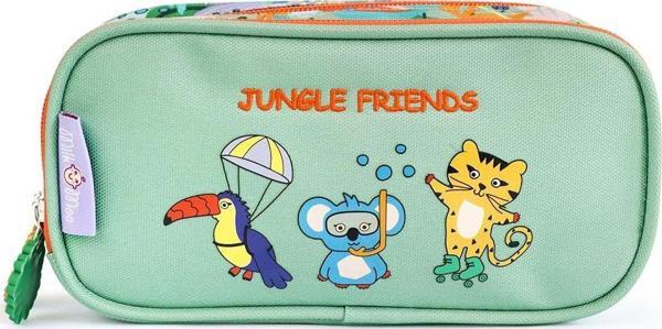 Milk&Moo Çift Bölmeli Kalem Kutusu Jungle Friends - Image 1
