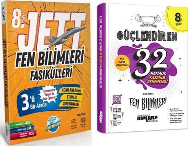 Ünlüler Karması 8. Sınıf Fen Bilimleri JETT Soru Fasikülleri ve Ankara Deneme Seti 2 Kitap - Ünlüler Karması - Image 1