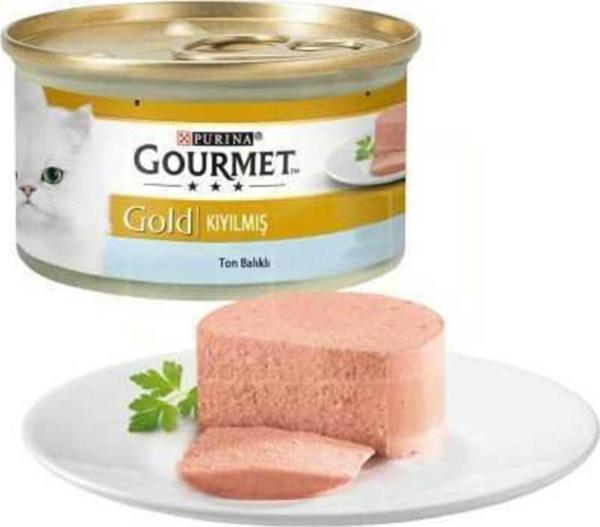 Gold Kıyılmıs Ton Balıklı Kedi Yaş Konservesi 85 gr 6'lı - Image 1