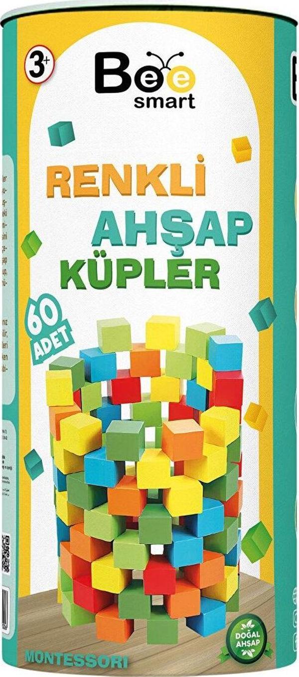 Bee Smart Renkli Ahşap Küpler - Image 1