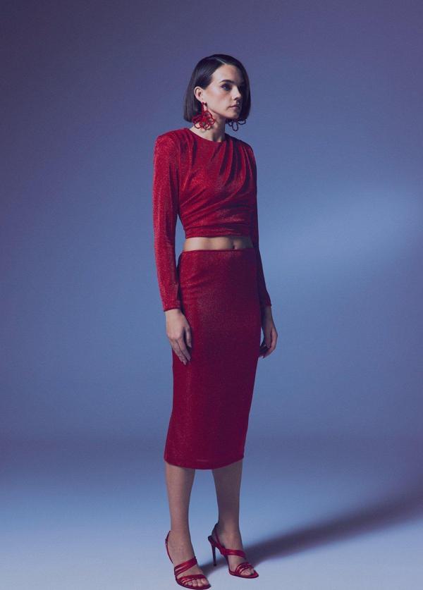 Parlak Kalem Etek - Kırmızı - Image 1