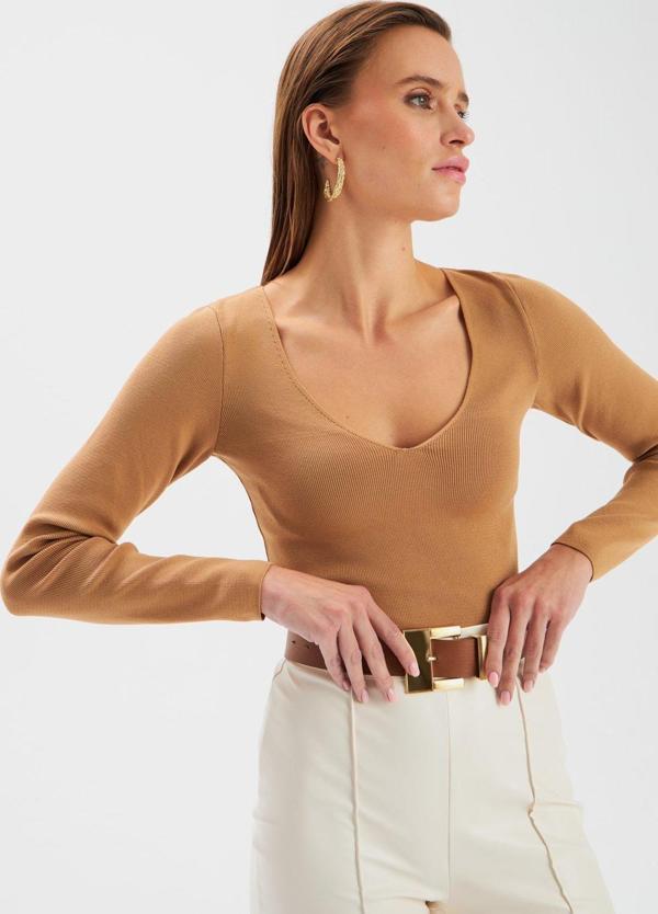 V Yaka Crop Triko - Vizon - Image 1