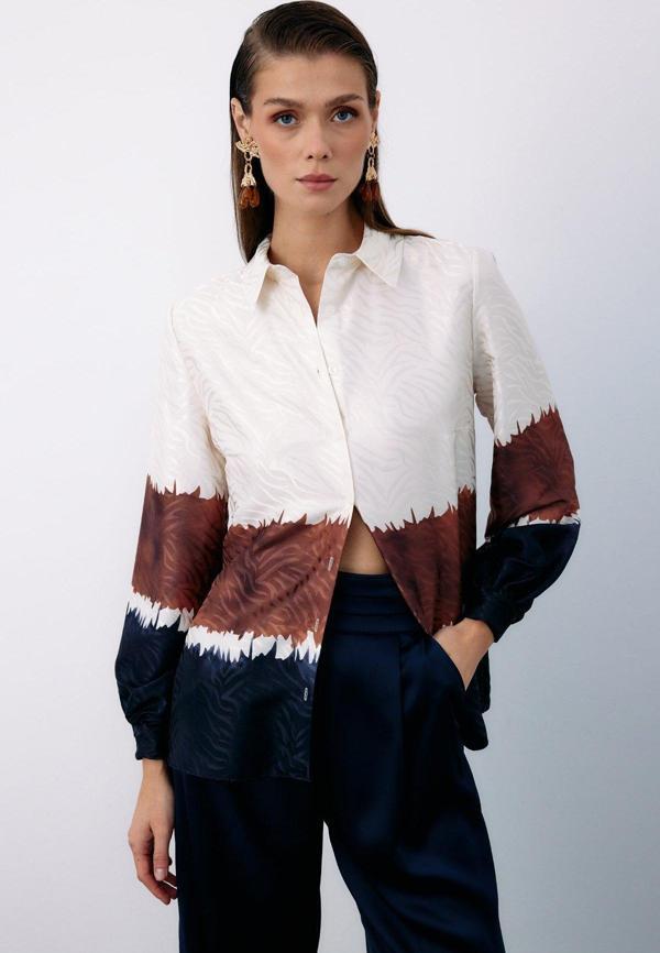 Renkli Klasik Gömlek - Lacivert - Image 1