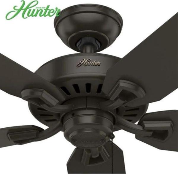 Hunter Fan Builders Elite Çağdaş Bronz - 132 Cm. Nemli Dış Mekan Aydınlatmalı Tavan Vantilatörü - Image 1