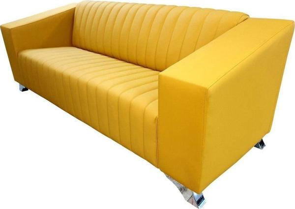 Dekormila  3 Kişilik Otel Misafir Koltuğu Sarı - Image 1