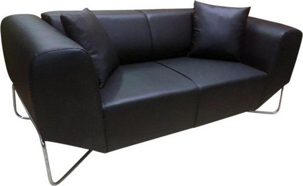 Dekormila Elite Deri İkili Siyah Showroom Kanepe - Image 1