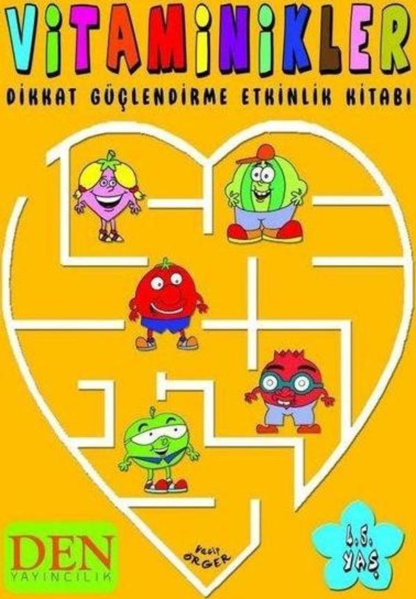 Vitaminikler - Dikkat Güçlendirme Etkinlik Kitabı - Den Yayıncılık - Image 1