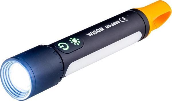 Wison El Feneri - Fonksiyonlu - Zoomlu - Şarjlı 10 W - Metal Gövde - Image 1