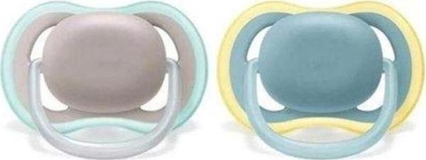 Philips Avent Scf349/01 Ultra Air Silikon Emzik 2Li 18+ Ay Nighttime Renkli - Image 1
