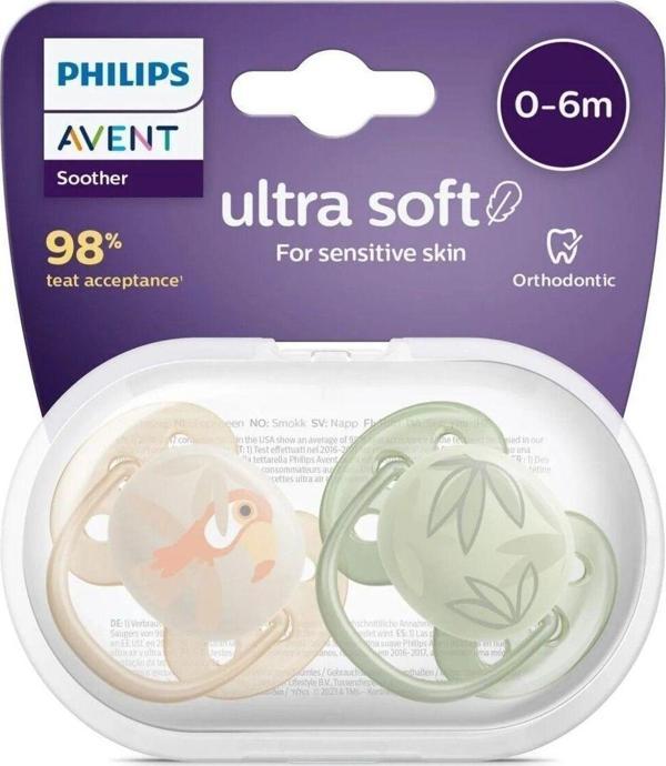 Philips Avent Ultra Soft Emzik 0-6Ay - Image 1