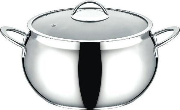 2031 2 Parça Paslanmaz Çelik 26x16 Cm Küre Derin Çelik Tencere - Image 1