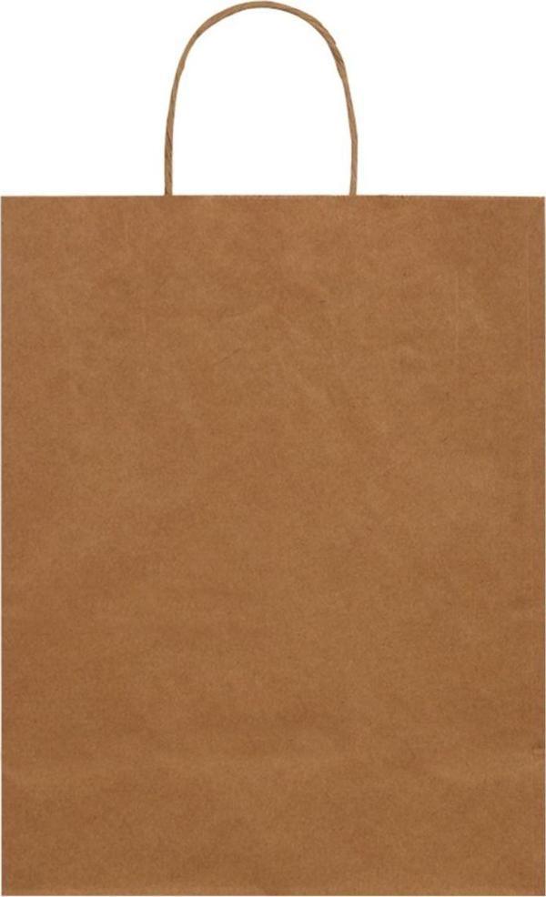Packanya 20X10X22-50 Adet Burgu Saplı Kraft Çanta - Image 1
