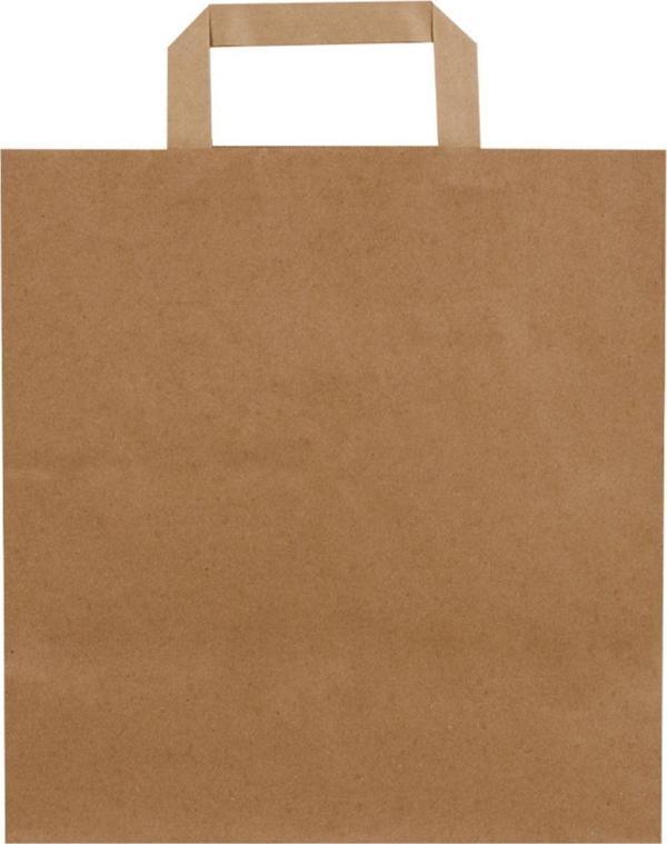 Packanya 28X29X16-100 Adet Düz Saplı Kraft Çanta - Image 1