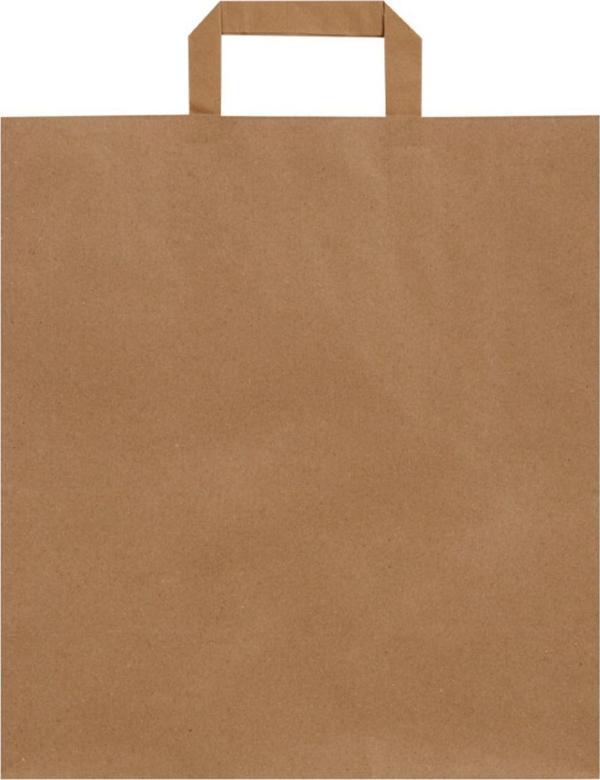 Packanya 32X30X17-50 Adet Düz Saplı Kraft Çanta - Image 1