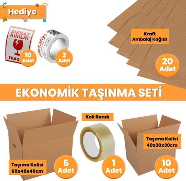 Packanya Ekonomik Taşınma Seti - Koli - Eşya Taşıma - Taşıma Kolisi - Image 1