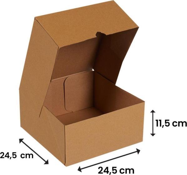 Packanya 24,5X24,5X11,5-500 Adet Kesimli Karton Kutu - Internet Ve Kargo Kutusu - Image 1