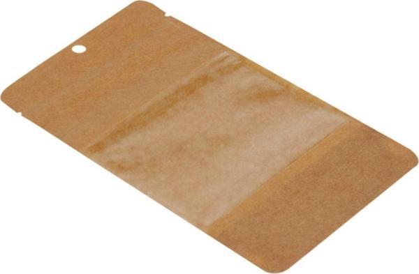 Packanya 20 Cm X 30 Cm + 5 Cm -200 Adet Kraft Geniş Pencereli Doypack - Image 1