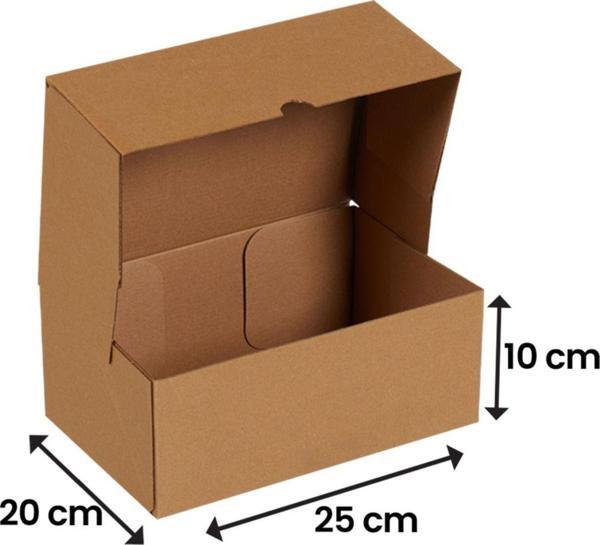 Packanya 25X20X10-200 Adet Kesimli Karton Kutu - Internet Ve Kargo Kutusu - Image 1