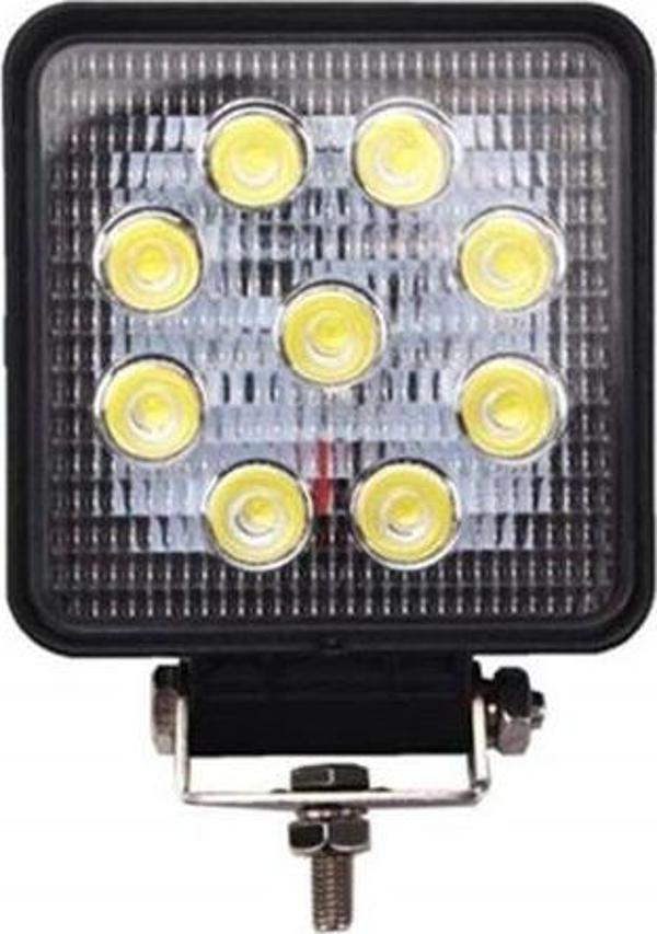 Kare Çalışma Ve Sis Lambası 9 Led / Lass309 - Image 1