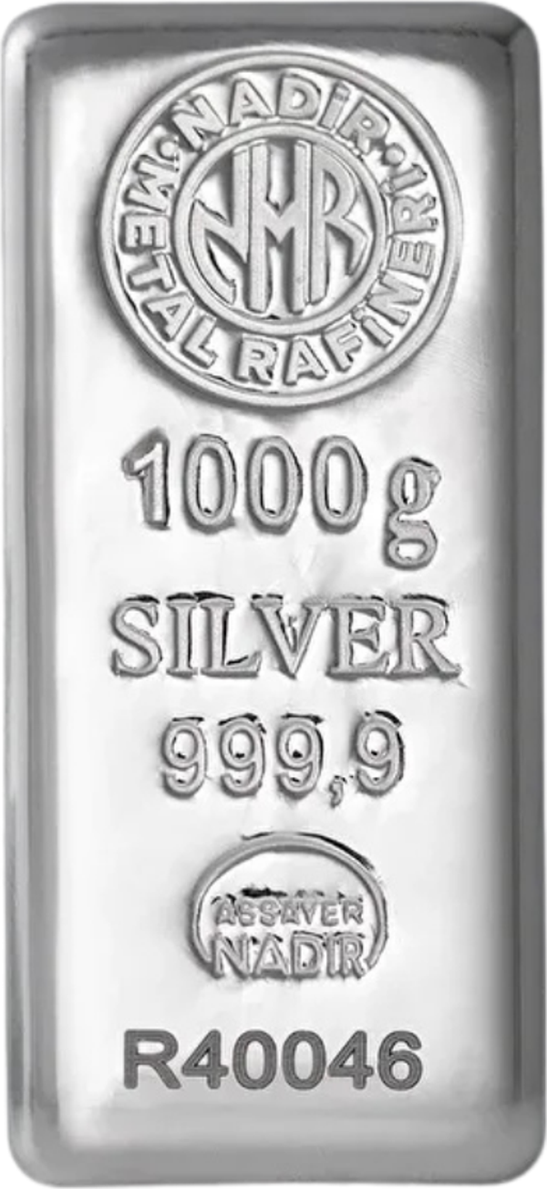 1000 GR 999 Milyem NadirGold Gram Gümüş - Image 1