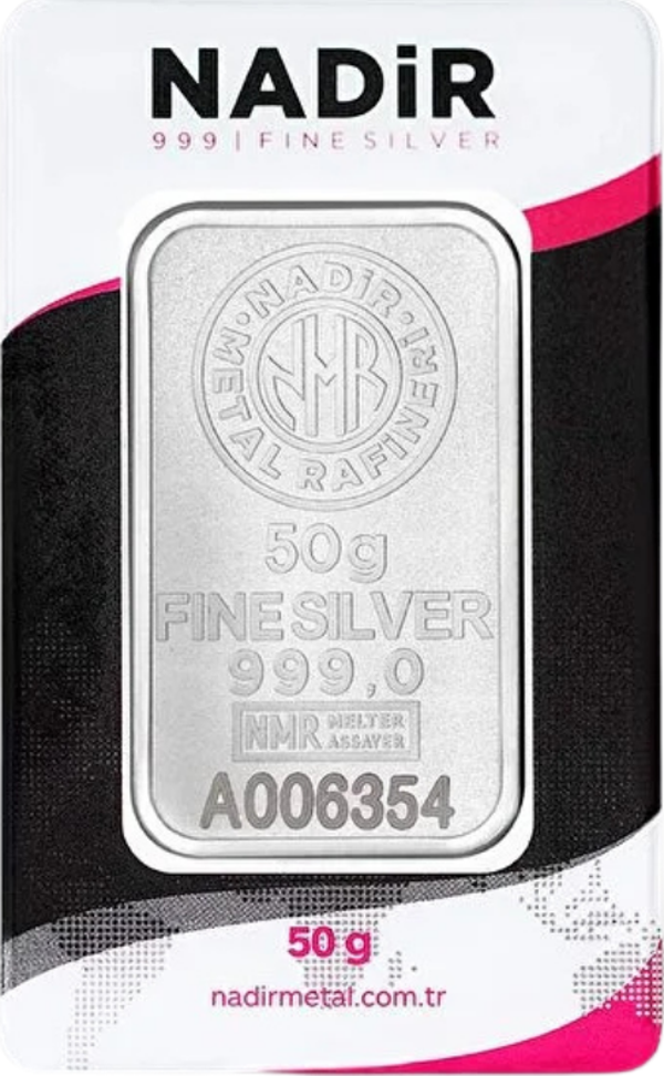 50 GR 999 Milyem NadirGold Gram Gümüş - Image 1