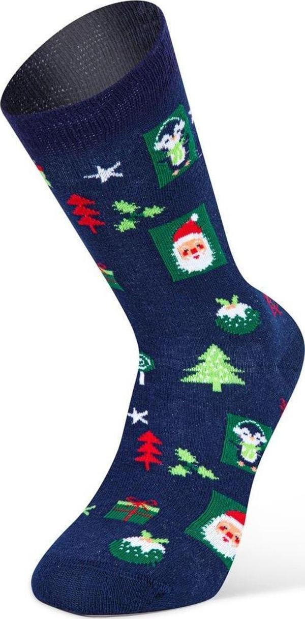 Erkek Noel Baba Desenli Yılbaşı Soket Çorap Lacivet 0005 - Image 1