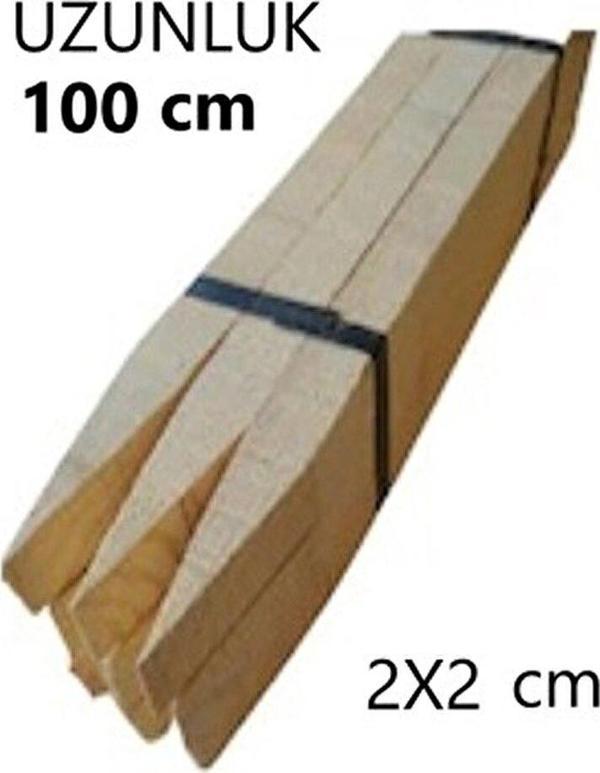 Pinoxi Ahşap Fi̇dan Kaziği Si̇vri̇ Uçlu 100 cm 10 Adet - Image 1