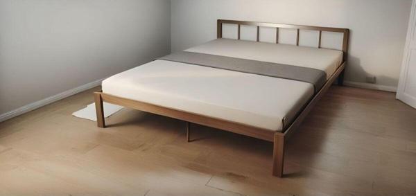 Pinoxi Masif Ahşap Başlıklı Karyola 100X200 cm Ceviz - Image 1